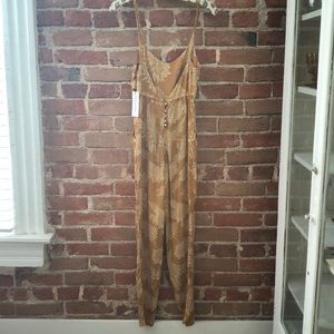 Novella Royale West Coast Jumpsuit Gold Dahlia